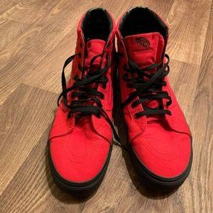 VANS SK8 HI - RED/BLACK - SIZE 13